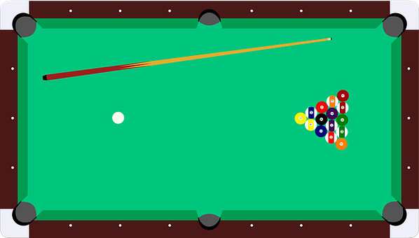 how to use the dots on a pool table