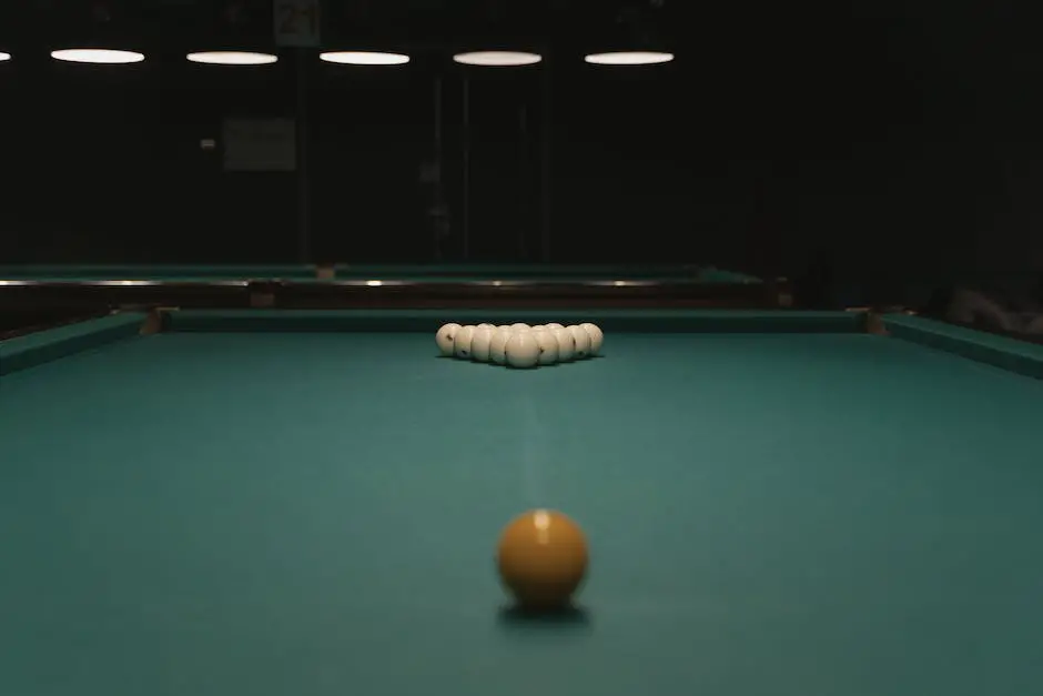Different sizes of billiards tables